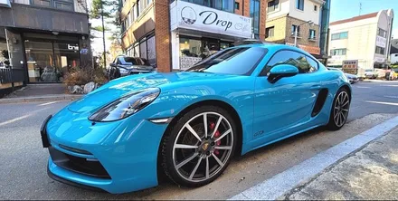 일산 솔라가드 퀀텀 - 포르쉐 718 카이맨 GTS 마이애미 블루 솔라가드 퀀텀과 콜라보! - 일산 틴팅 썬팅 OSS STATION / 경기 고양