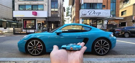 일산 솔라가드 퀀텀 - 포르쉐 718 카이맨 GTS 마이애미 블루 솔라가드 퀀텀과 콜라보! - 일산 틴팅 썬팅 OSS STATION / 경기 고양