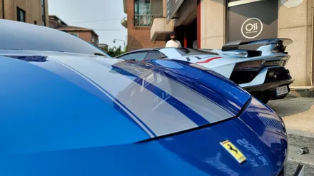 일산 페라리488 필로티 사이드 일산실사데칼 스프라이트데칼 피스타스타일로 한층업그레이드 / 경기 고양