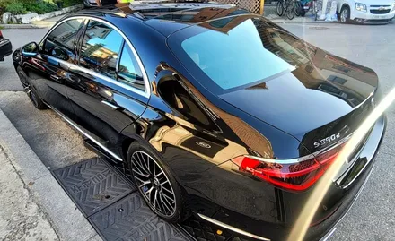 벤츠 신형 S클래스 S350 썬팅 럭셔리한 일산 솔라가드 프리미엄 퀀텀 풀 시공후기 - 일산 썬팅 OSS 스테이션 / 경기 고양