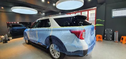 미국맛 대형 SUV, 포드 익스플로러 일산 솔라가드 프리미엄 퀀텀 시공 [일산 OSS STATION] [일산 윈도 틴팅] / 경기 고양