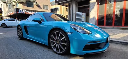 일산 솔라가드 퀀텀 - 포르쉐 718 카이맨 GTS 마이애미 블루 솔라가드 퀀텀과 콜라보! - 일산 틴팅 썬팅 OSS STATION / 경기 고양