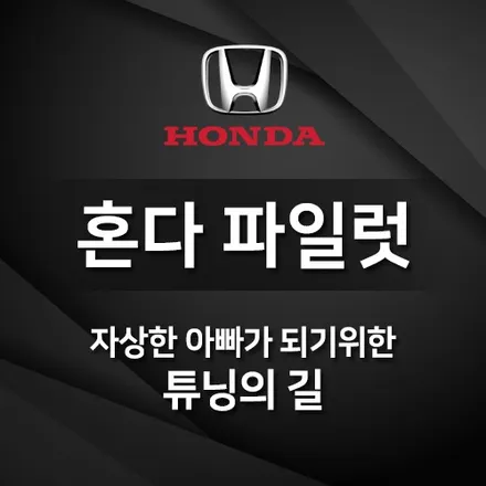 혼다 파일럿 튜닝 리어모니터로 자상한 아빠 되기