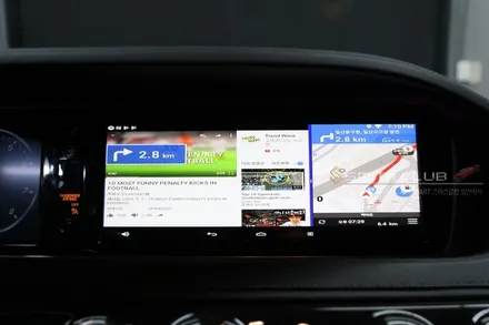 벤츠 S클래스 S400 M2C-200  3D부메스터 장착기와 리어모니터연동은 덤