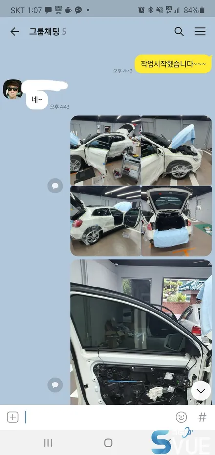 벤츠 GLA200d 순정연동형 어라운드뷰 S-VUE 장착