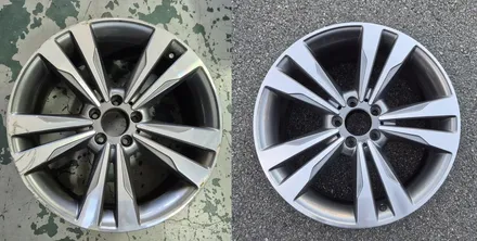 벤츠 S500 19인치 순정휠 1개 컷팅복원  청주휠복원 청주휠수리 청주 휠복원 / 청주시 서원구