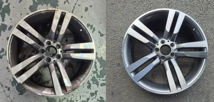 벤츠 GLK220 CDI 20인치 순정휠 1개 컷팅복원  청주휠복원 청주휠수리 청주 휠복원 / 청주시 서원구