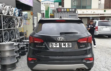 현대 싼타페 18인치 순정휠 1개 컷팅 복원 청주휠복원 청주휠수리 / 청주시 서원구