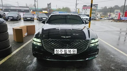 제네시스 G80 20인치 리어휠 2개 복원 청주휠복원 청주휠수리 / 청주시 서원구
