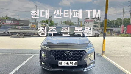 현대 싼타페 TM 인스퍼레이션 19인치 스파터링휠 1개 복원  청주휠복원 청주휠수리 청주 휠복원 / 청주시 서원구