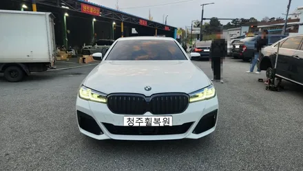 BMW 530i 19인치 순정 휠 3개 컷팅 복원 휠 굴절 수리 청주휠복원 청주휠수리 / 청주시 서원구