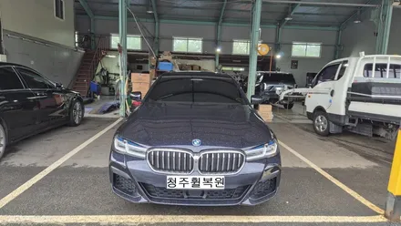 BMW 530e 19인치 순정휠 굴절수리 휠굴절수리 포트홀사고 청주휠복원 청주휠수리 청주 휠복원 / 청주시 서원구