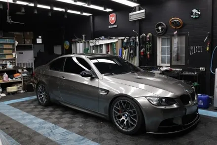 창원랩핑 BMW E92M3 리퀴드실버 전체랩핑 / 창원시 의창구 동읍
