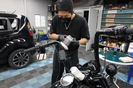 창원 오토바이광택 할리데이비슨 로드킹 오토바이PPF시공 / 창원시 의창구 동읍