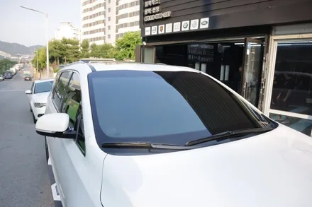 창원열차단썬팅 카니발 반사필름 블락포디 VIVA시공 / 창원,마산,경남