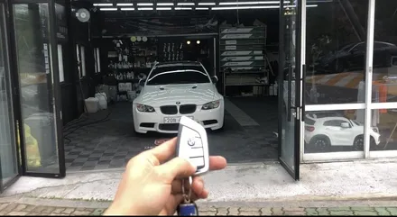 BMW E92 m3 원격시동 신형키개조 근접도어락시공후기 창원CW디테일링 / 창원,마산,경남