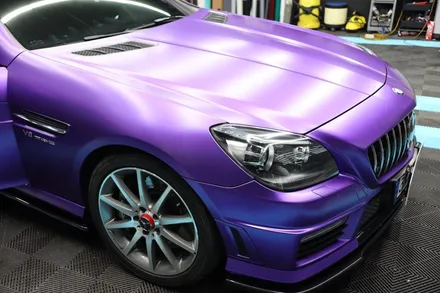 창원랩핑잘하는곳 벤츠slk55amg 에이버리 사틴퍼플 전체랩핑했어요 ! / 창원,마산,경남