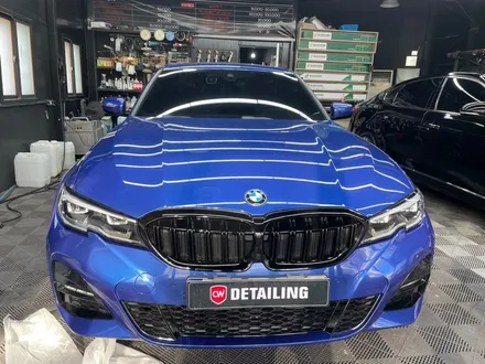 BMW 320i 조금더 스포티하도록 부분랩핑 키드니그릴교체 ! ! / 창원,마산,경남