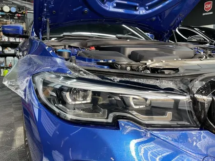 BMW 320i 조금더 스포티하도록 부분랩핑 키드니그릴교체 ! ! / 창원,마산,경남