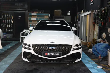 창원 랩핑 제네시스 G80 범퍼 하단 포인트 랩핑 / 창원시 의창구 동읍