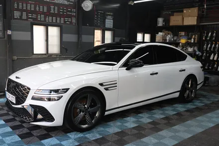 제네시스 G80 랩핑이 아닌 카본 PPF 리얼 카본 같은 느낌으로! / 창원시 의창구 동읍