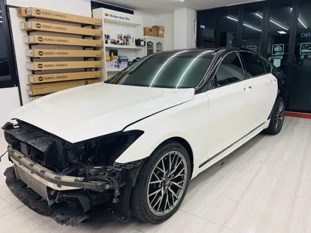 제네시스 g80 스포츠 화이트펄 전체랩핑*광주루카드레스 / 광주 북구 삼각동