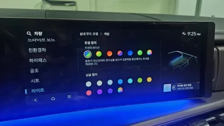 싼타페 MX5 엠비언트 라이트 옵션이 없을땐? 국내 최고 신기술 제품으로 해보시는건 어떨까요? / 대전 유성구 학하동