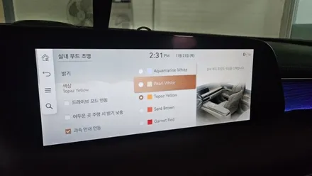 G90 신형 엠비언트 라이트 튜닝~ 국내 최초로 적용한 순정연동으로~ S클래스 처럼 무빙으로 해봅시다!~ / 대전 유성구 학하동