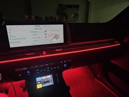 아이오닉6 택시 실내가 너무 어두워서 실내 무드등 엠비언트 라이트 튜닝한 사연 / 대전 유성구 학하동