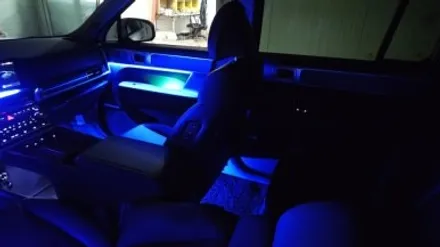 싼타페 MX5 엠비언트 라이트 옵션이 없을땐? 국내 최고 신기술 제품으로 해보시는건 어떨까요? / 대전 유성구 학하동