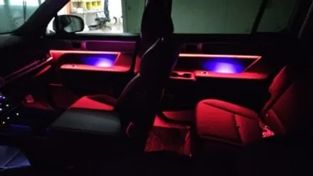 싼타페 MX5 엠비언트 라이트 옵션이 없을땐? 국내 최고 신기술 제품으로 해보시는건 어떨까요? / 대전 유성구 학하동