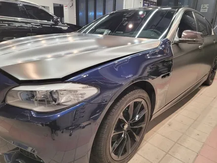 광명 랩핑 부분랩핑 에이버리 사틴다크바솔트 BMW F10 5시리즈 보험랩핑 안양 / 광명시 일직동