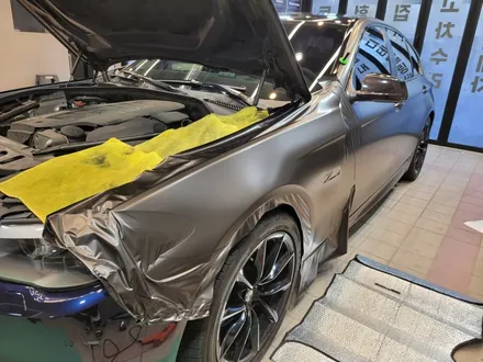 광명 랩핑 부분랩핑 에이버리 사틴다크바솔트 BMW F10 5시리즈 보험랩핑 안양 / 광명시 일직동