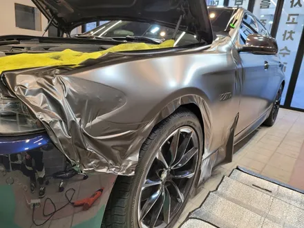 광명 랩핑 부분랩핑 에이버리 사틴다크바솔트 BMW F10 5시리즈 보험랩핑 안양 / 광명시 일직동