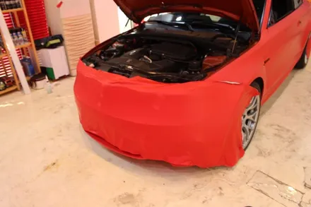 수원랩핑 BMW M1 무광레드로 강렬하게! / 수원 영통구 원천동
