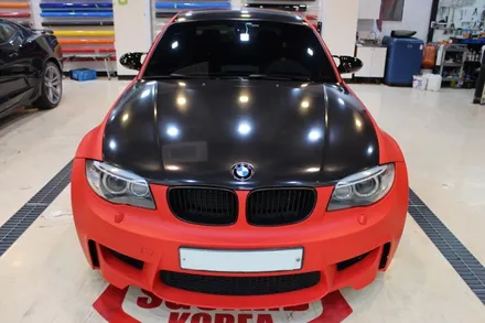 수원랩핑 BMW M1 무광레드로 강렬하게! / 수원 영통구 원천동