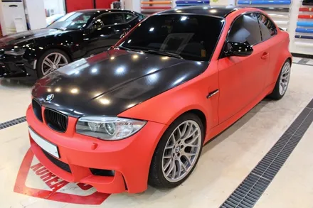 수원랩핑 BMW M1 무광레드로 강렬하게! / 수원 영통구 원천동