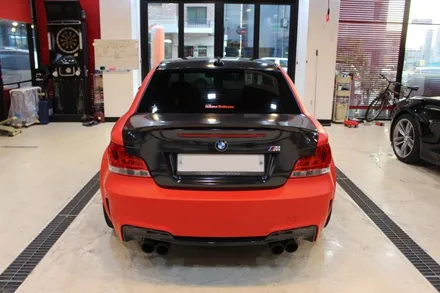 수원랩핑 BMW M1 무광레드로 강렬하게! / 수원 영통구 원천동