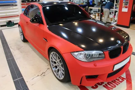 수원랩핑 BMW M1 무광레드로 강렬하게! / 수원 영통구 원천동