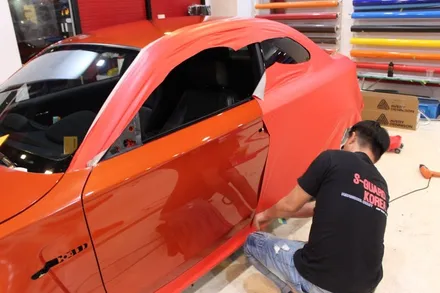 수원랩핑 BMW M1 무광레드로 강렬하게! / 수원 영통구 원천동