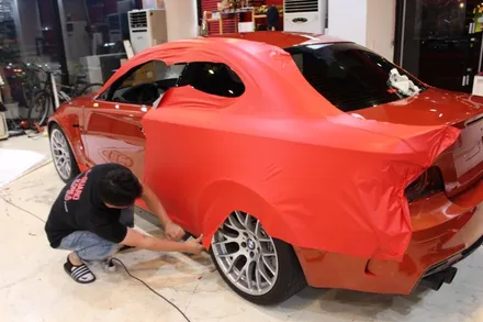 수원랩핑 BMW M1 무광레드로 강렬하게! / 수원 영통구 원천동