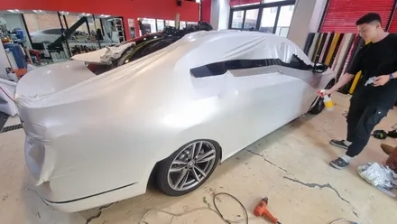 BMW 7시리즈 전체랩핑 중고 740LD 새차만들기! / 수원 영통구