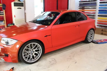 수원랩핑 BMW M1 무광레드로 강렬하게! / 수원 영통구 원천동