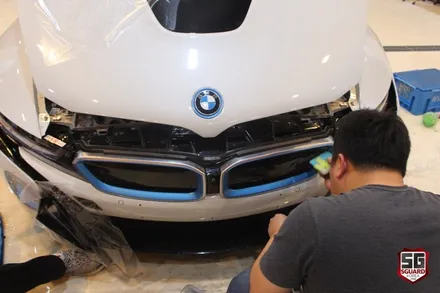 수원랩핑 BMW I8 보호필름 전체시공완료! / 수원 영통구 원천동