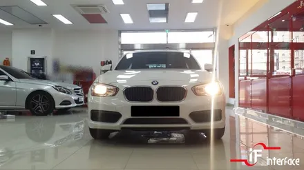 BMW 118d 네비매립하고 와이드미러 교체하니 안전하게 길찾아가죠! / 부산 남구