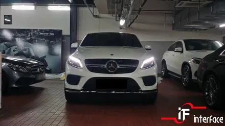 벤츠 GLE350d 쿠페, 나와 패밀리들을 위한 옵션 네비게이션과 리어모니터의 조합 / 부산 남구