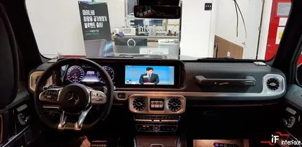 특종! 2019 벤츠 G63 AMG 북미 직수입차 네비매립, 직수입차 네비매립 전문 업체 [인터페이스] / 부산 남구