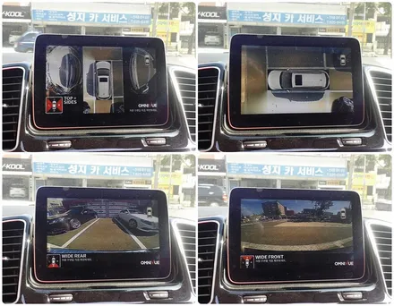 벤츠 GLE350d 중형SUV의 어라운드뷰 활용법과 열맞춰 주차하기 성공~!!! / 부산 남구