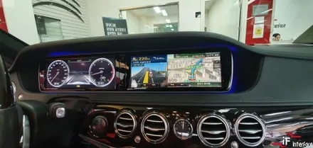 14년식 w222 S350 세로그릴,커멘더수리 , G-nom 네비 장착 수입차 네비게이션 매립, 벤츠 커멘더 수리 전문 [인터페이스] / 부산 남구