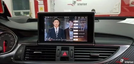 12년식 아우디A6 G-nom네비게이션 매립 , MMI수리 , 전동트렁크 ,코일매트, 수입차 전차종 네비게이션 매립 전문[인터페이스] / 부산 남구